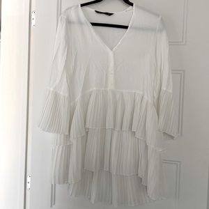 Zara white dress or top Size S